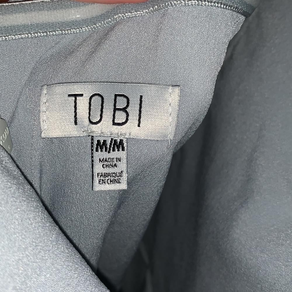 Tobi light blue strapless dress - Picture 7 of 7